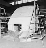 Tågfronten till högh. hetståg i plastv.