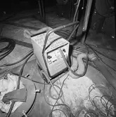 Svetsutrustning i plåtverkst.