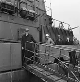 Industriministern besöker varvet