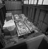 Översiktsbild av kkv typ Göteb. i skrovhallen