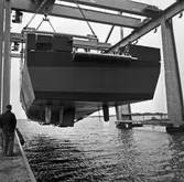 Översiktsbild av kkv typ Göteb. och M73 Koster i skrovhallen