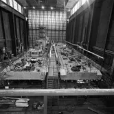 Översiktsbild av kkv typ Göteb. båt nr 2 o 3 i skrovhallen