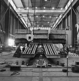 Sektioner till krigsbro i skrovhallen