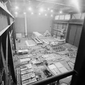 Sektioner till krigsbro i skrovhallen