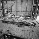 Sektioner till krigsbro i skrovhallen