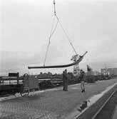 Arbetsbilder i plåt o svetsv. stålkonst. till nya knutpunkten i Hälsingborg