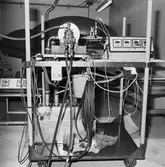 Provbänk till smörjoljepumpar maskinverkst.