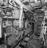 Torpedbåten Västerås int av maskinrum ombyggnad