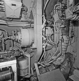 Int av sjöhunden (ubåt) maskinrummet