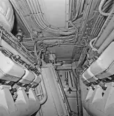 Int av sjöhunden (ubåt) maskinrummet