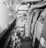Int av sjöhunden (ubåt) maskinrummet