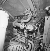 Int av sjöhunden (ubåt) maskinrummet