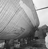 Botten på kkv Göteborg i docka 4