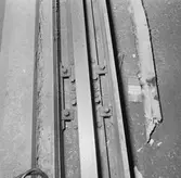 Rälsen till svetsmaskinen i brännhuset