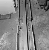 Rälsen till svetsmaskinen i brännhuset