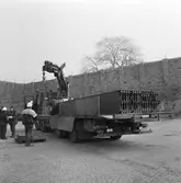 Provbelastning av lanserbalkar till krigsbro