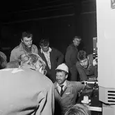 Visning av nya maskiner i plåtverkstan