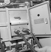 HTI panel och el kopplingslådor ombord på kkv typ Göteborg beskrivn.