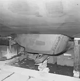 Botten på PTRB. Vidar i docka 4