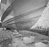 Botten på PTRB. Vidar i docka 4