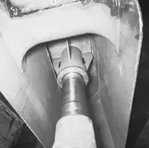 Botten på PTRB. Vidar i docka 4