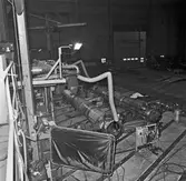 Olika arbetsobjekt till A19 Ubåten i plåtverkst.