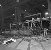 Olika arbetsobjekt till A19 Ubåten i plåtverkst.