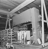 Plåtbockningsmaskiner typ Ursv. i plåtverkst.