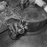 Oljebrännare i plastverkstans panncentral