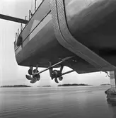 Sjösättning av PTRB. Kaparen