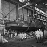 Sjösättning av PTRB. Kaparen