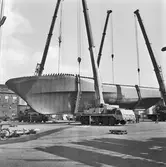 Vändning av skrov nr 2 till Singapore ftg.