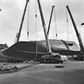 Vändning av skrov nr 2 till Singapore ftg.