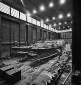 Översiktsbild av PTRB i skrovhallen ombyggnad