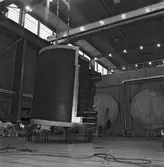 Torpedtubställ till A19 ubåten skrovhallen