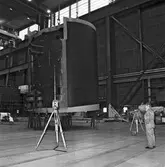 Torpedtubställ till A19 ubåten skrovhallen