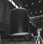 Torpedtubställ till A19 ubåten skrovhallen