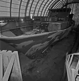 Akterstäv till Ubåten A19 i svarv maskinverkstan