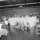 Lucia i matsalen och kontorshuset