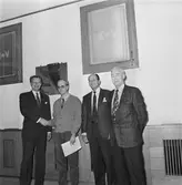 VD T. Hjort VD H. Hedman o F. Alm i hörsalen