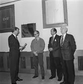 VD T. Hjort VD H. Hedman o F. Alm i hörsalen