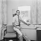 Tommy Melin med personal Tele avd.