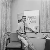 Tommy Melin med personal Tele avd.