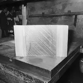 Prov med plastverktyg i 750-tons pressen