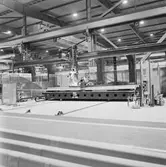 Krigsbrosektion i robotsvetsmaskinen plåtverkst.