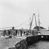 Invigning av kölhalningsbron efter rep