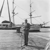 Invigning av kölhalningsbron efter rep