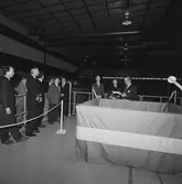 Invigning av ny testank Televerkst. Centralverkst.