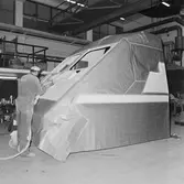 Arbete med sista tågfronten