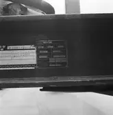 Skyltar på lastbilen till krigsbro